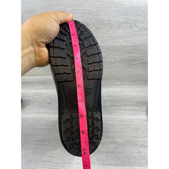 UGG Sienna Women's Boot Rain Waterproof Pull-On Round Toe Patent Rubber 8 Black - Picture 12 of 12